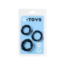 Эрекционные кольца A-toys Black