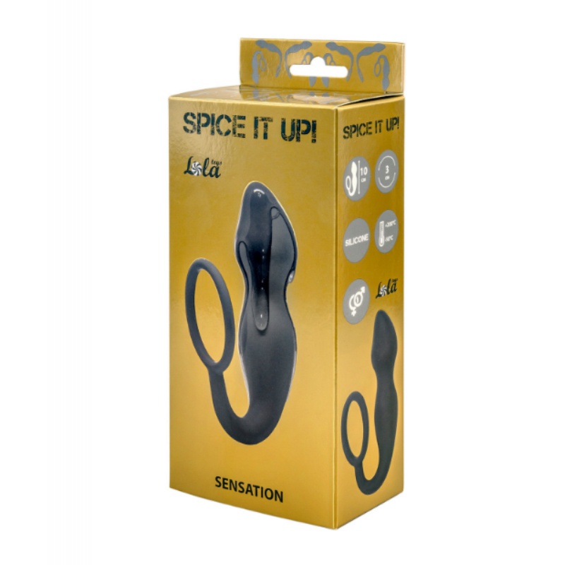 Анальная вибропробка Teaser Lola Toys Spice It Up, серый 8003-02Lola - Lola Toys - С вибрацией - Купить