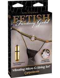 Трусики Fetish Fantasy Gold Vibrating Micro G-String Set