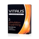 Презервативы Vitalis stimulation warming