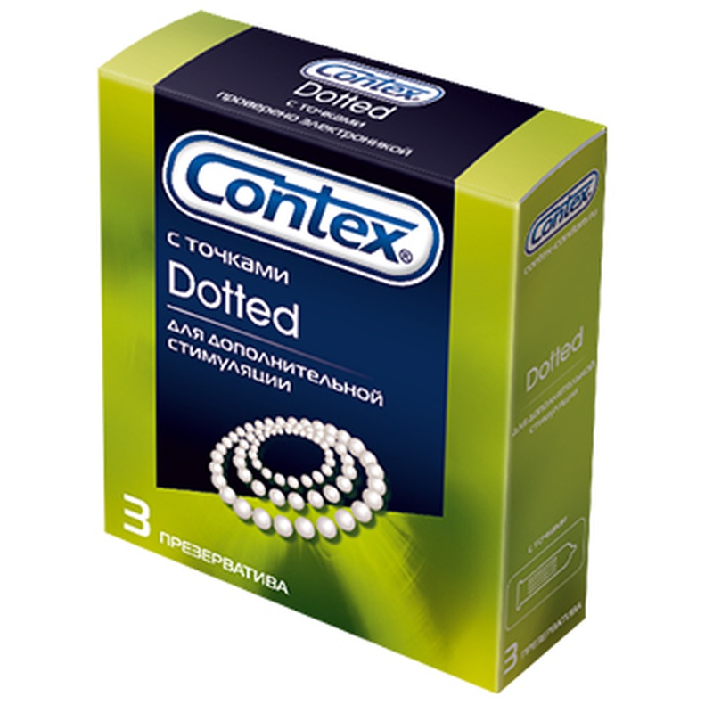 Презервативы Contex Relief с ребрами и точками, 3 шт 8112032/8132087 - Contex - Ребристые презервативы - Купить