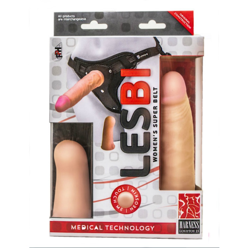 Страпон Харнесс Неоскин купить со скидкой в секс шопе  Страпоны  Трусики с насадками