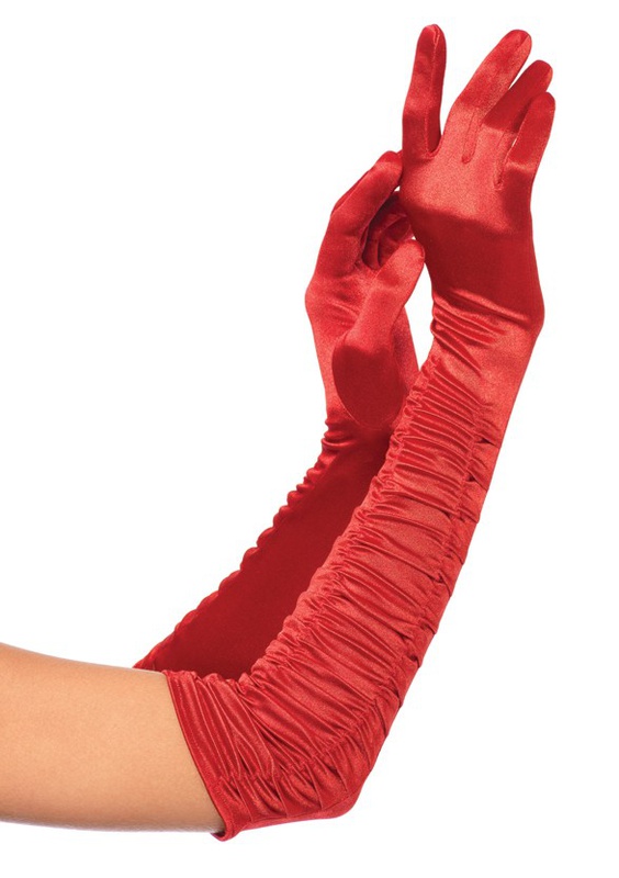 Перчатки Ruched Satin Gloves OS