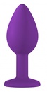Анальная пробка Emotions Cutie Small Purple Light Blue Crystal