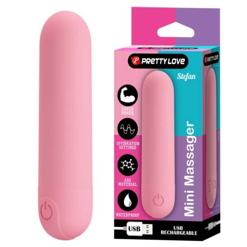 Вибропуля Pretty Love Stefan Light Pink