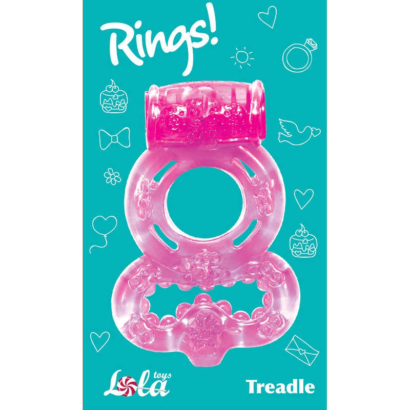 Эрекционное кольцо Rings Treadle pink