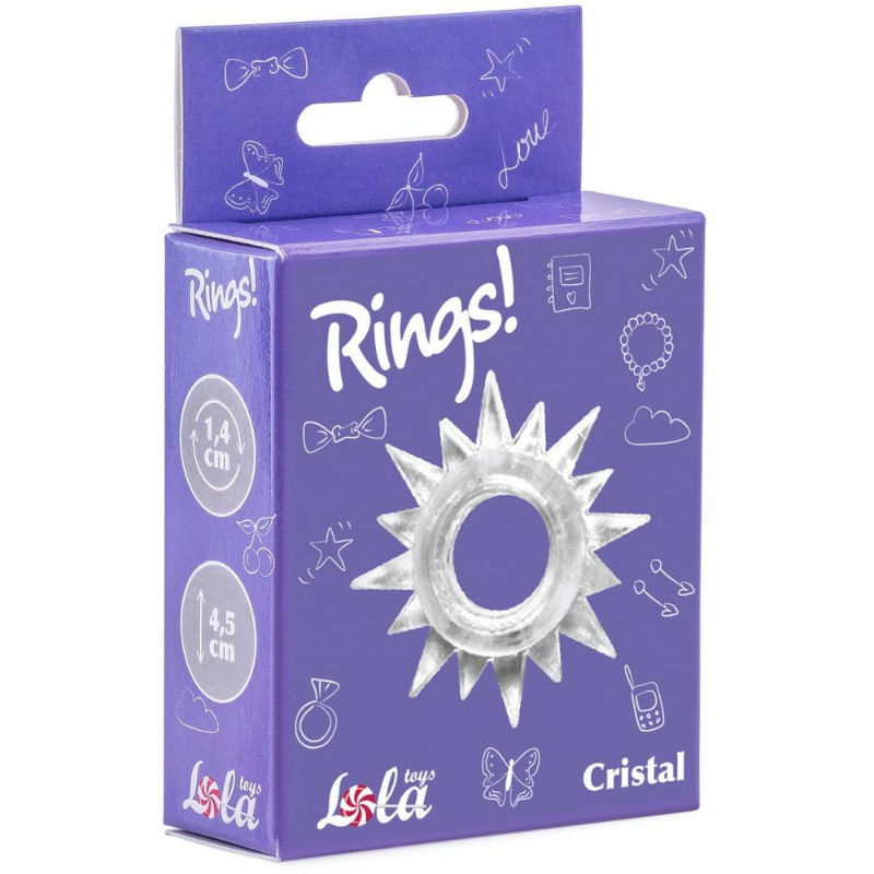 Эрекционное кольцо Rings Cristal white