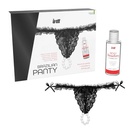 Набор Brazilian Panty Sliding Gel Strawberry Black
