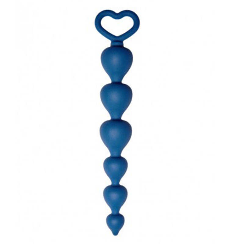 Анальная цепочка Heart Ray Blue