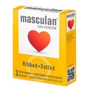 Презервативы Masculan Ribbed+Dotted №3