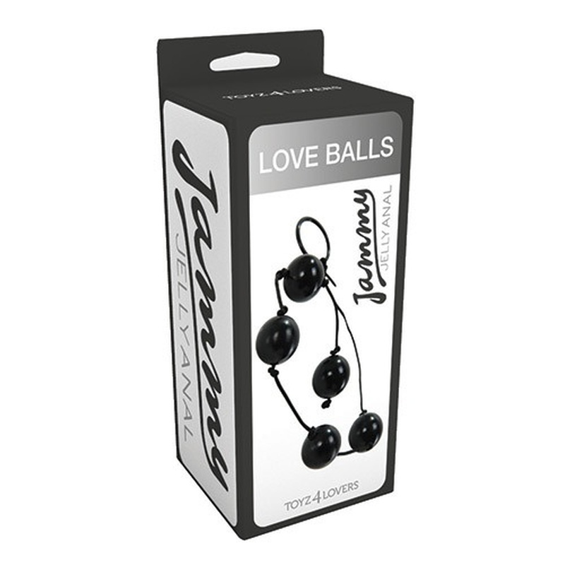 Анальные шарики Jammy Jelly Love Balls Black T4L-801301