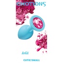 Анальный плаг Emotions Cutie Small Turquoise pink crystal