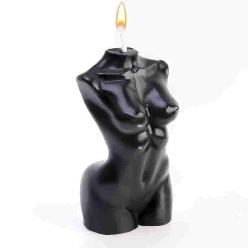 Свеча Женский силуэт Black