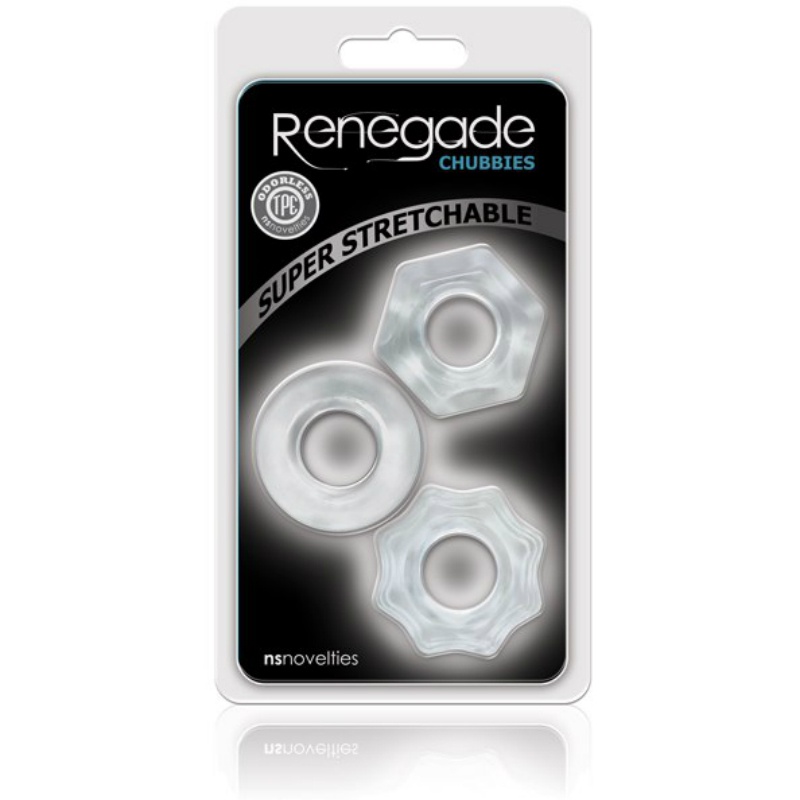Эрекционнные кольца Renegade Chubbies Clear