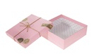 Коробка 3в1 квадрат Посылка, розовый большая
