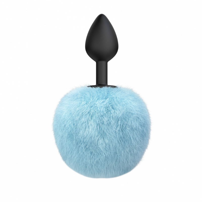 Анальная пробка Emotions Fluffy Blue