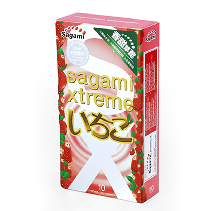 Презервативы Sagami Xtreme Strawberry 10S