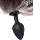 Анальная втулка с хвостом чернобурой лисы POPO Pleasure, M