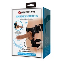 Страпон Pretty Love Harness briefs