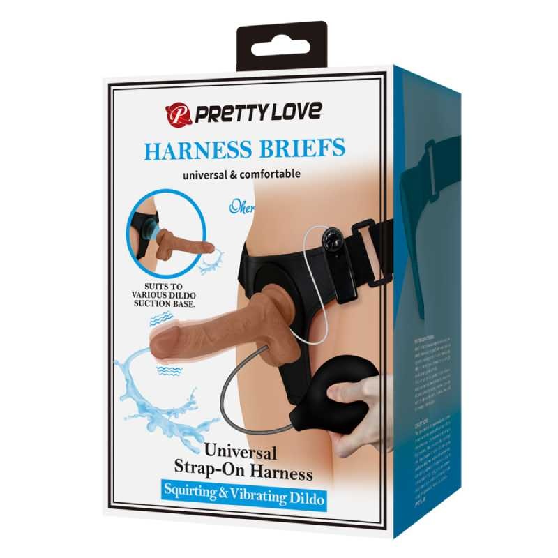 Страпон Pretty Love Harness briefs