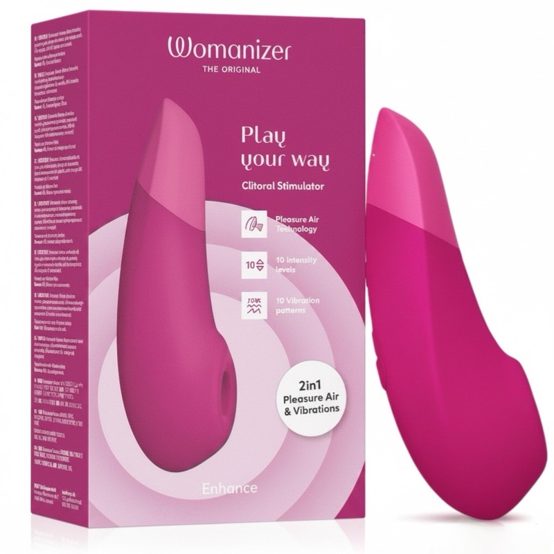 Бесконтактный клиторальный стимулятор Womanizer Enhance Vibrant Pink