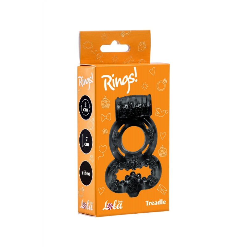 Эрекционное кольцо Rings Treadle Вlack