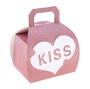 Коробка сборная  Поцелуйчик блёстка, розовый