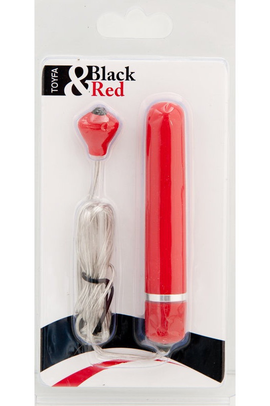 TOYFA Мини-вибратор Black&Red красный