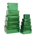 Коробка прямоугольная иллюзия зеленый №8
