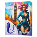 Виброяйцо L'Eroina APP CHOPPY, синий