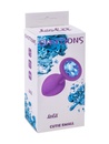Анальная пробка Emotions Cutie Small Purple Light Blue Crystal