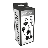 Анальные шарики Jammy Jelly Love Balls Black T4L-801301