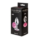 Анальная пробка Diamond Pink Sparkle Small